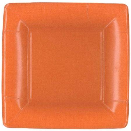 Paper Salad Plates Orange