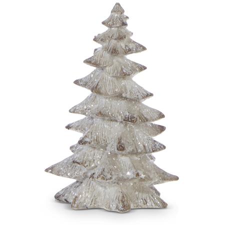 White Glittered Tree Small
