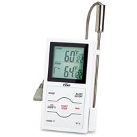 Dual-Sensor Food/Oven Thermometer-Timer White