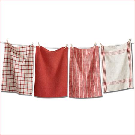Canyon Kitchen Towels Set/4 Red