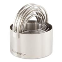 Biscuit Cutters Plain Round Set/4