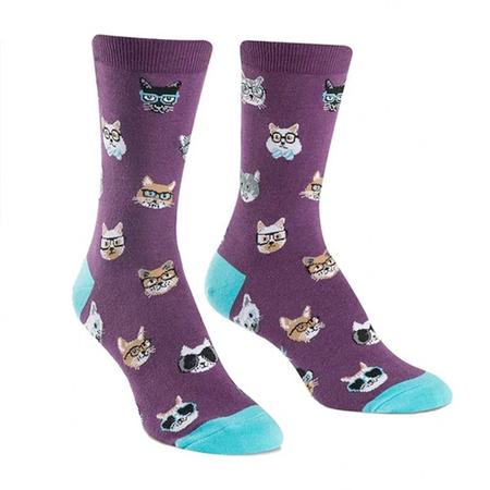 Women's Crew Socks Smarty Cats