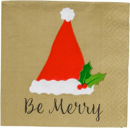 Paper Beverage Napkins Be Merry