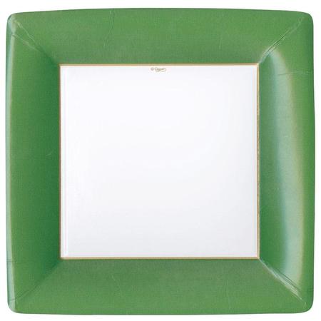 Paper Dinner Plates Hunter Green