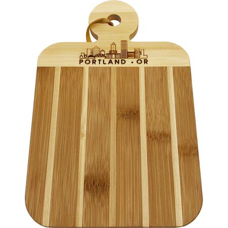 Portland Skyline Bamboo Board