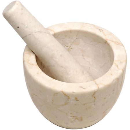 Marble Mortar & Pestle Beige