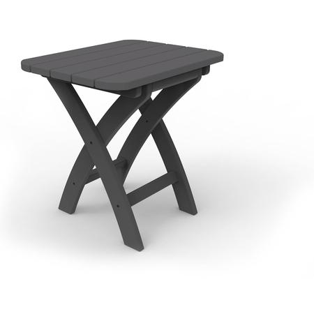 Harbor View Folding Side Table Charcoal