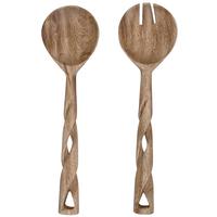 Mango Wood Salad Servers