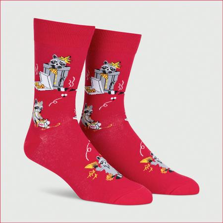 Men's Crew Socks Trash Pandas