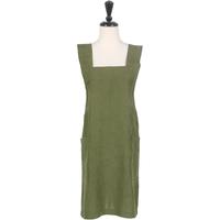 Firenze Linen Smock Apron Olive