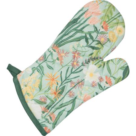 Bees & Blooms Oven Mitt