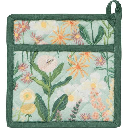 Bees & Blooms Potholder