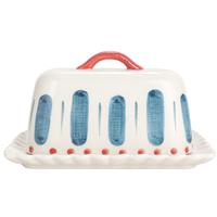 Hand-Painted Butter Dish