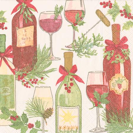 Paper Beverage Napkins Christmas Toast