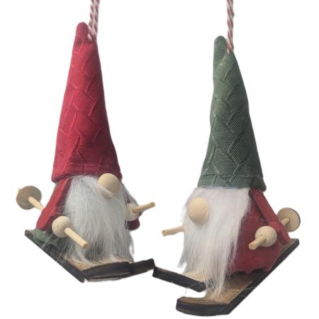 Gnomes On Skis Ornaments
