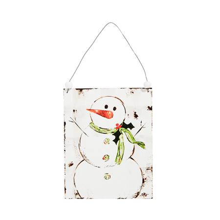 Snowman Wood Ornament 7