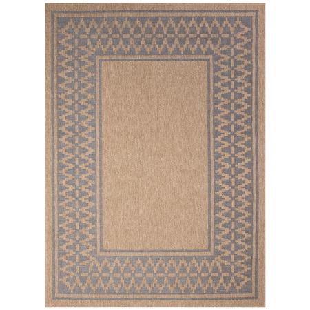 Sahara Diamonds Border Rug 39” x 59” Navy