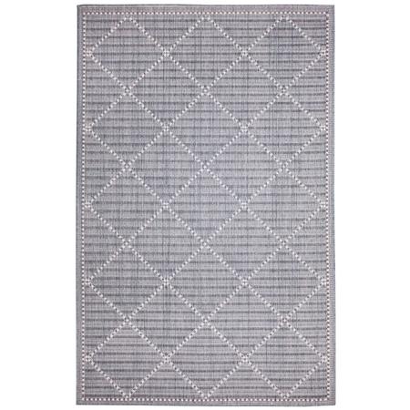 Malibu Checker Diamond Rug 39” x 59” Navy