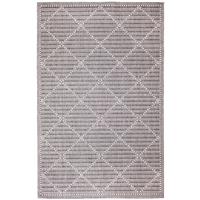 Malibu Checker Diamond Rug 39” x 59” Charcoal
