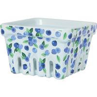 Blueberries Ceramic Berry Basket