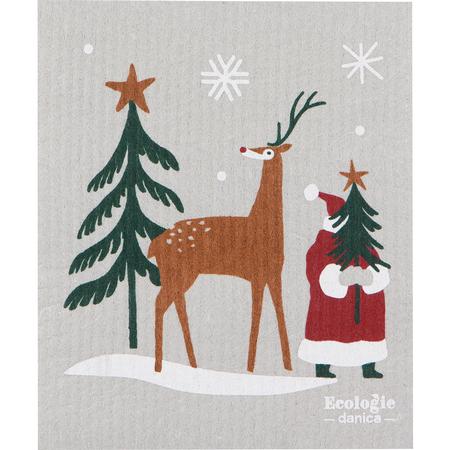 Swedish Dishcloth Santa’s Reindeer