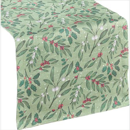 Under The Mistletoe Table Runner