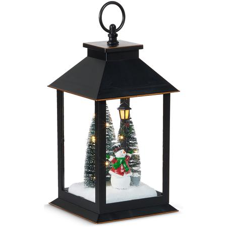 Illuminated Snowman Lantern