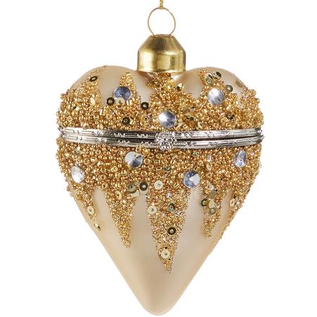 Heart Box Glass Ornament 3.5”
