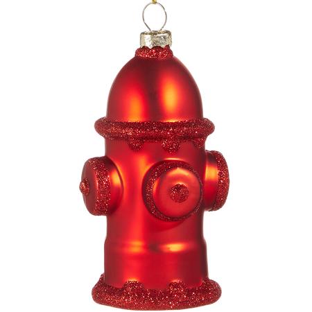 Fire Hydrant Glass Ornament 4”