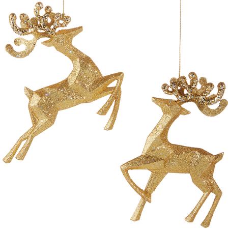Golden Deer Ornaments