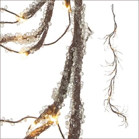 Lighted Iced Twig Garland