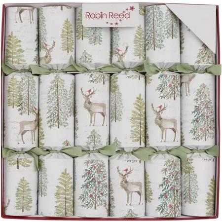 Christmas Crackers 12” Woodland Sage Set/6