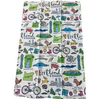 Portland Sights Kitchen Towel