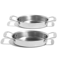 Made In Stainless-Steel Oval Gratin Dishes Set/2