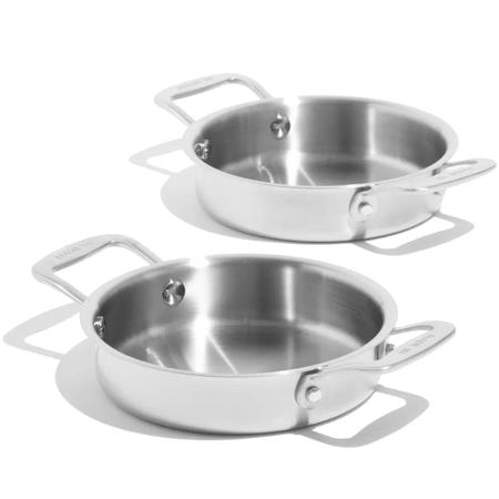 Made In Stainless-Steel Round Gratins Set/2