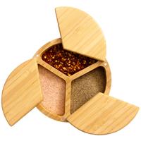 Trio Bamboo Salt Cellar