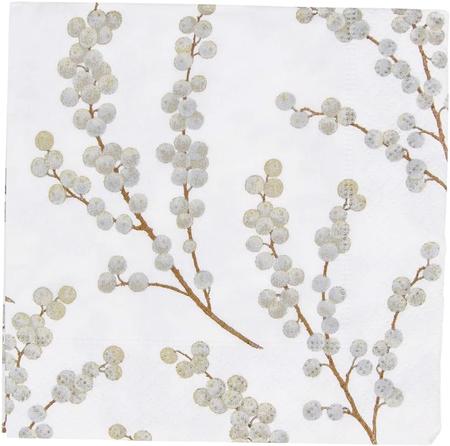 Paper Beverage Napkins Berry Branch