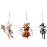 Sporting Mice Ornaments