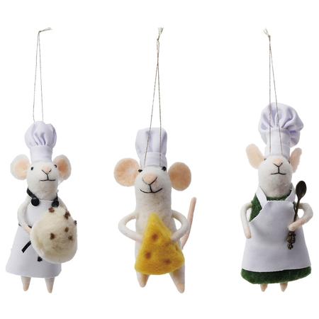 Chef Mice Ornaments