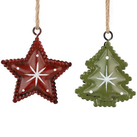 Metal Star & Tree Ornaments