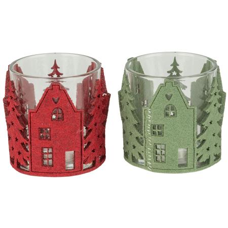 Felt Covered Glass Mini Vases