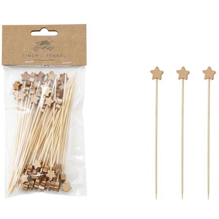 Star 5” Bamboo Party Picks Pkg./50