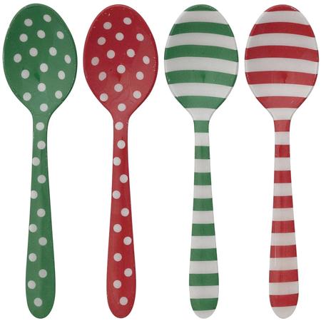 Enameled Holiday Spoons