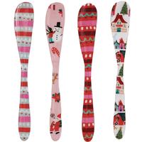 Enameled Holiday Canapé Knives