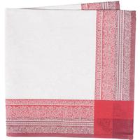 Alma Jacquard Napkin Red/White
