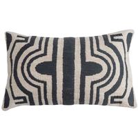 Embroidered Labyrinth Lumbar Pillow