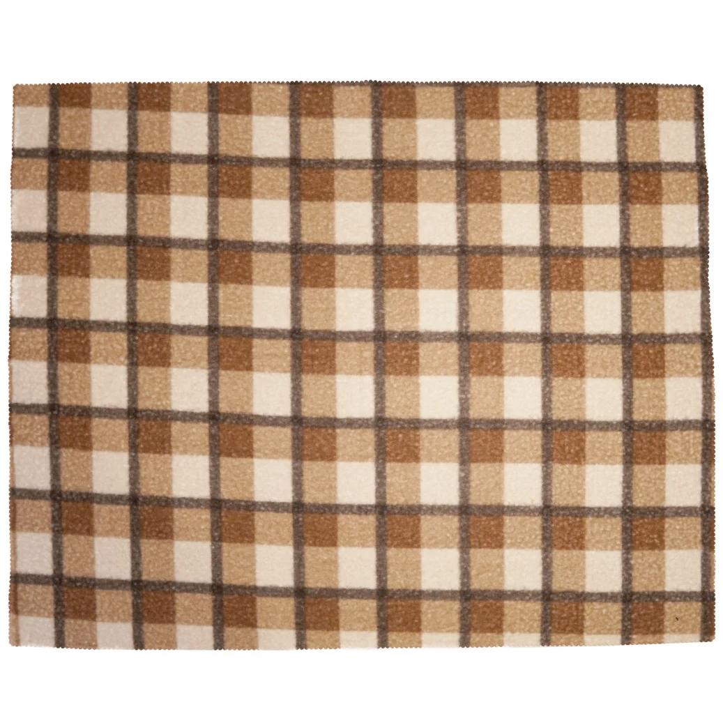 Brown Plaid Throw