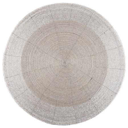 Beaded Placemat Silver