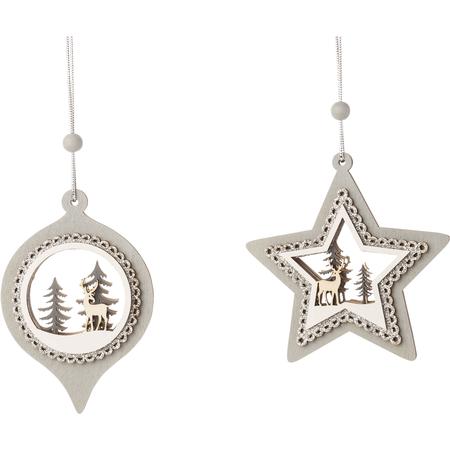 Printed Wood Ornaments 4”