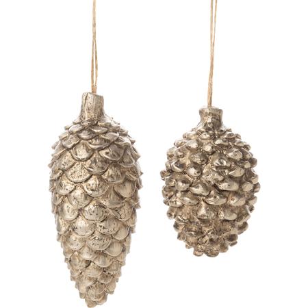 Resin Pine Cone Ornaments